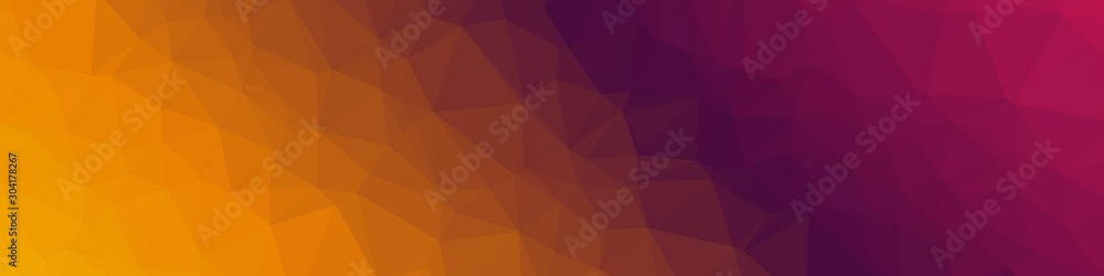 Obraz premium Sunset Color Abstract trianglify Generative Art background illustration