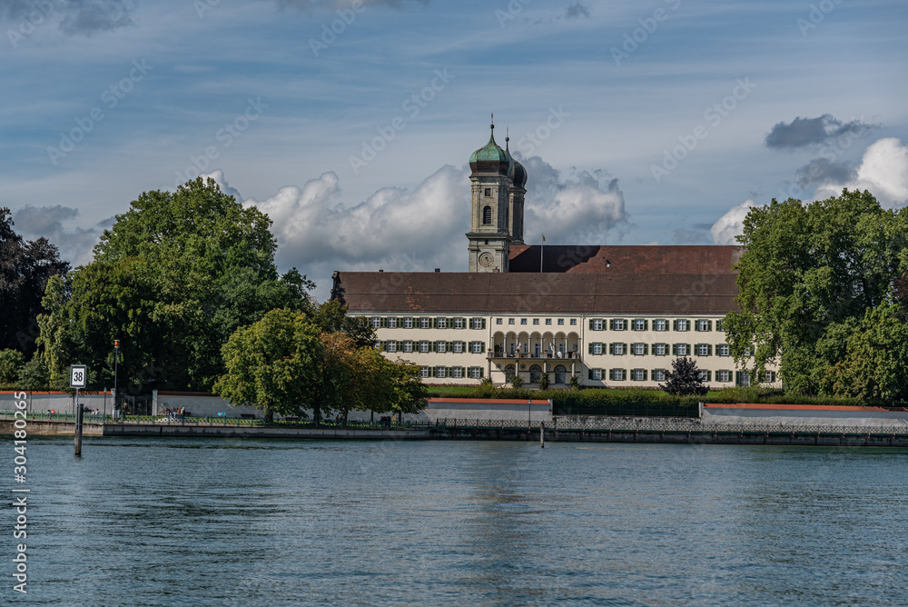 The city of Friedrichshafen at the shore of Lake constance
