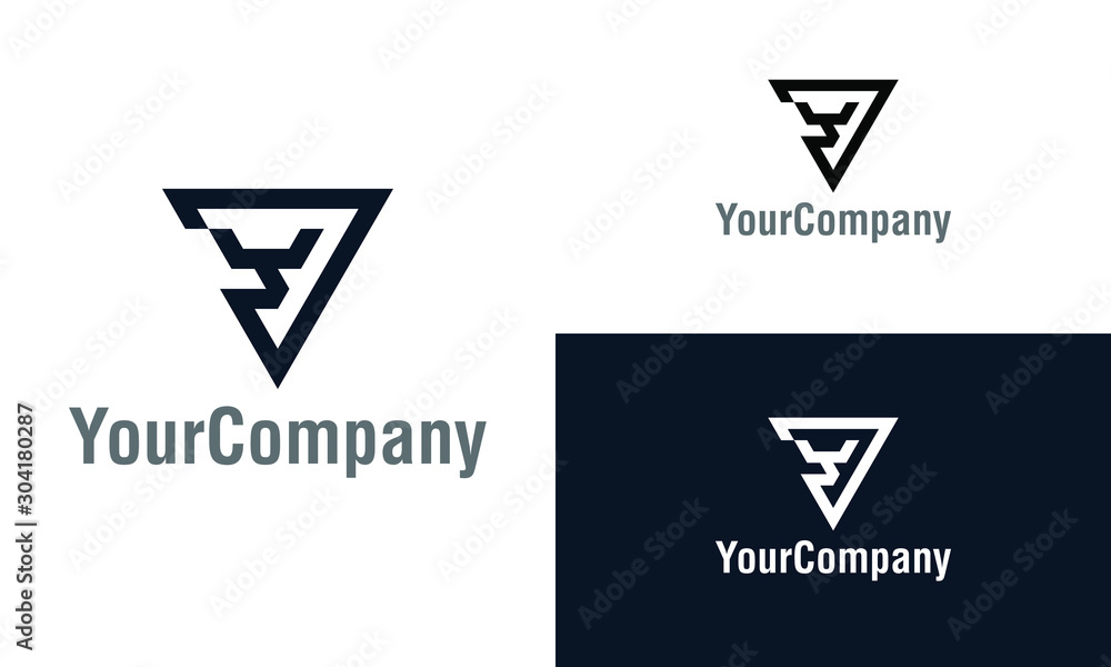 Creative letter V and bull logo design template. Simple minimalist template graphic illustration. Creative vector emblem, for icon or design concept. Creative letter V and bull logo design template. Simple minimalist template graphic illustration. Creative vector emblem, for icon or design concept.
