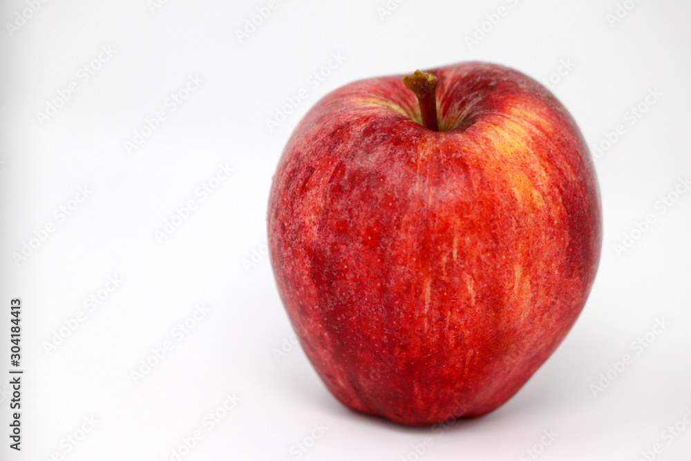 Red apple on white background Red apple on white background