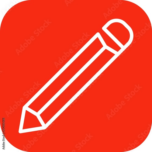 pencil icon isolated on abstract background