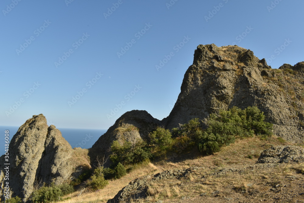 rocks in the mountains