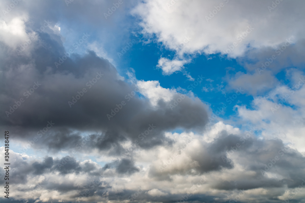 Fantastic clouds against blue sky, panorama Fantastic clouds against blue sky, panorama