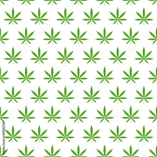 Marijuana Leaves Pattern. EPS10 Vector. 