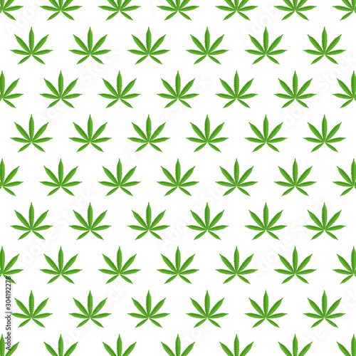 Marijuana Leaves Pattern. EPS10 Vector. 