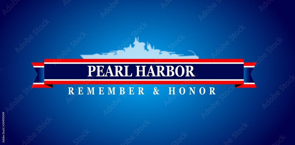 Pearl Harbor Remembrance, background	 - obrazy, fototapety, plakaty 