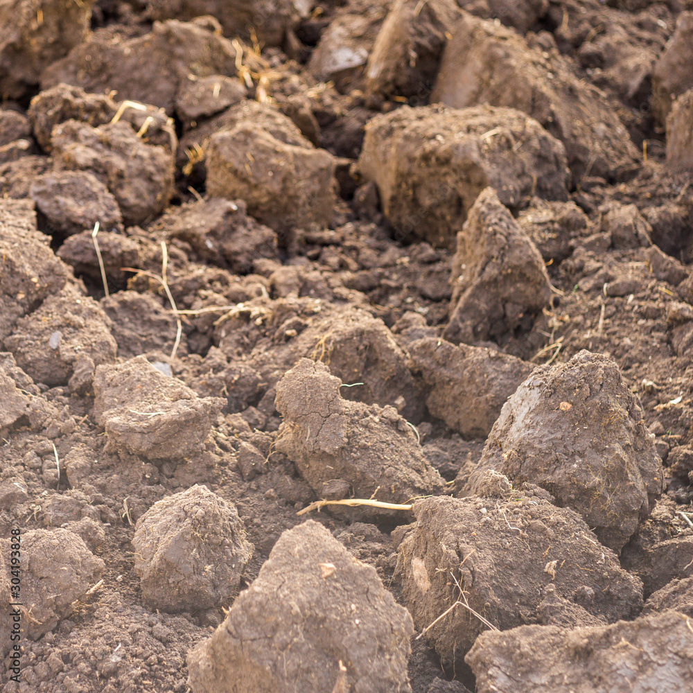 excavated land closeup, fresh soil for background. excavated land closeup, fresh soil for background.