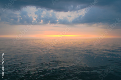 sunset over the sea © Valdemaras Mockus