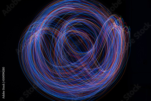 abstract background Light Painted with LEDs