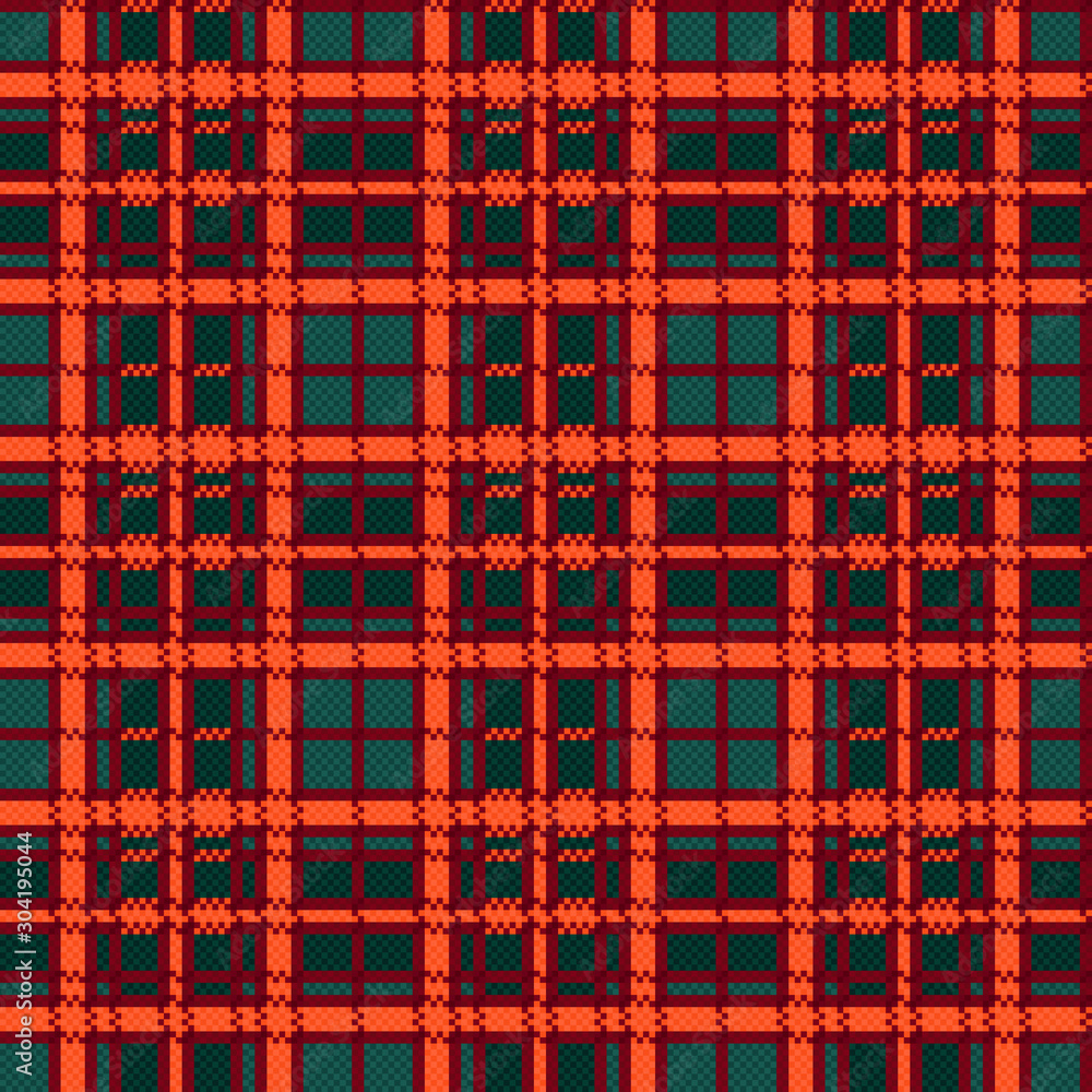 Tartan seamless contrast checkered texture Tartan seamless contrast checkered texture