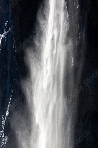 Sun light through a waterfall, Staubbach, Switzerland