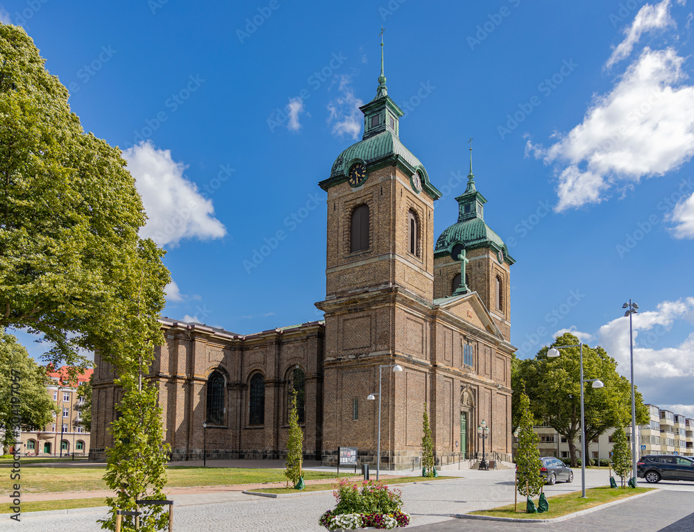 Sofia Albertina Kyrka, church, in Landskrona, Sweden. Largest church in the city.