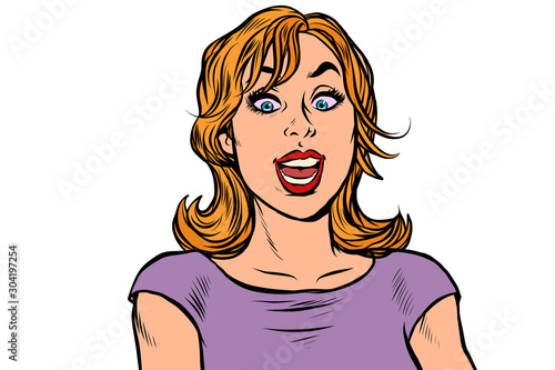 oops pop art surprised woman