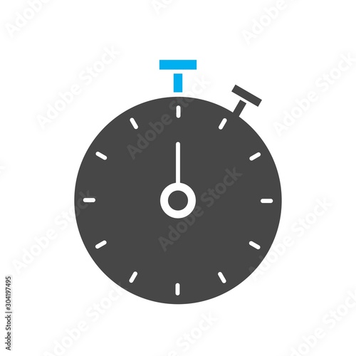 Stop Watch icon isolated on abstract background