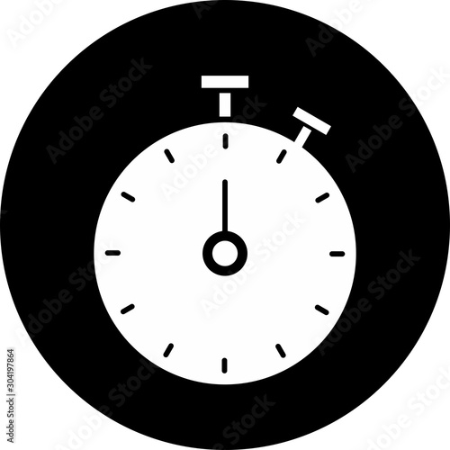 Stop Watch icon isolated on abstract background