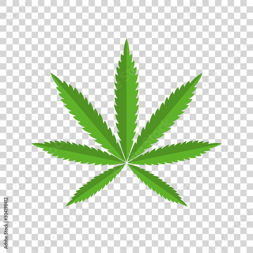 Marijuana Leaf, Cannabis , Drug Icon.	