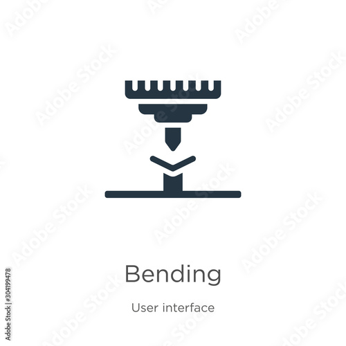 Bending icon vector. Trendy flat bending icon from user interface collection isolated on white background. Vector illustration can be used for web and mobile graphic design, logo, eps10