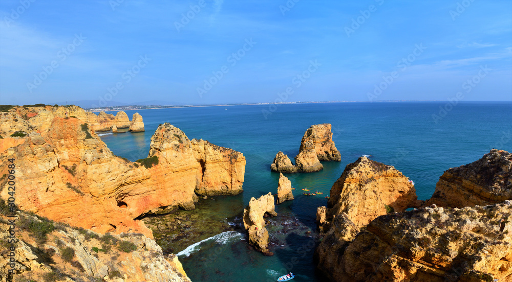 the coastal area of Lagos Portugal