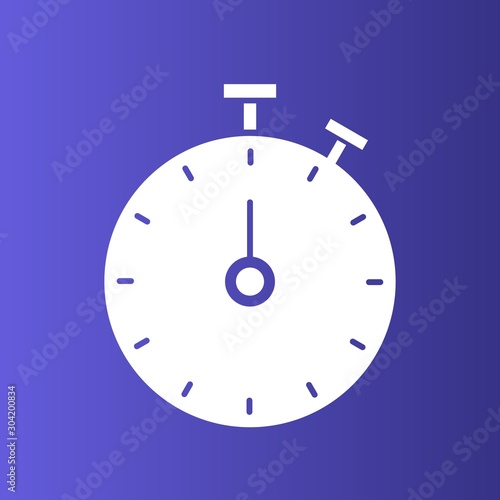 Stop Watch icon isolated on abstract background