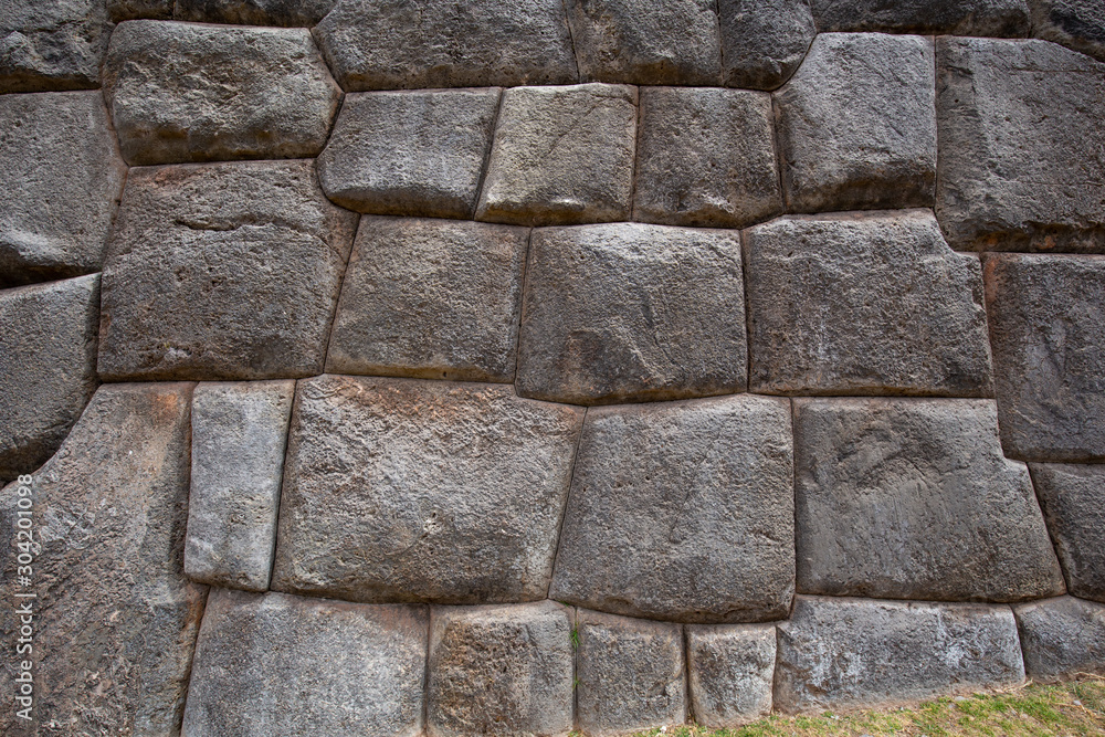 The stone walls of Sacsayhuaman. Cusco, Peru. The stone walls of Sacsayhuaman. Cusco, Peru.