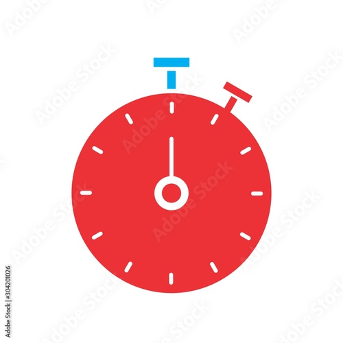 Stop Watch icon isolated on abstract background
