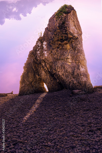 rock in sea