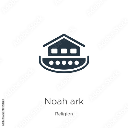 Noah ark icon vector. Trendy flat noah ark icon from religion collection isolated on white background. Vector illustration can be used for web and mobile graphic design, logo, eps10