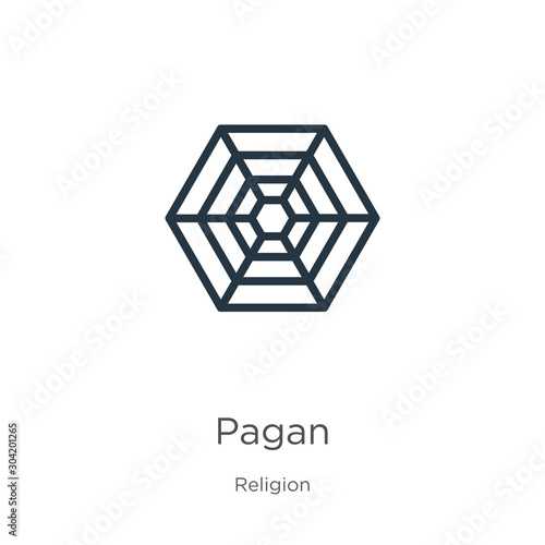 Pagan icon vector. Trendy flat pagan icon from religion collection isolated on white background. Vector illustration can be used for web and mobile graphic design, logo, eps10
