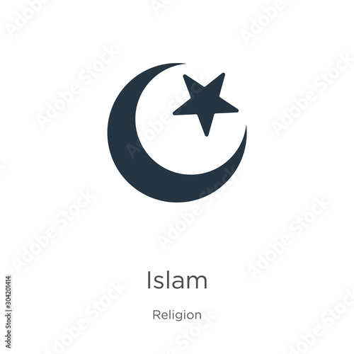 Islam icon vector. Trendy flat islam icon from religion collection isolated on white background. Vector illustration can be used for web and mobile graphic design, logo, eps10