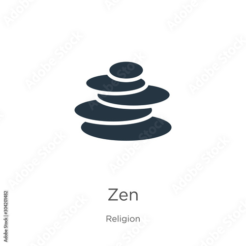 Zen icon vector. Trendy flat zen icon from religion collection isolated on white background. Vector illustration can be used for web and mobile graphic design  logo  eps10