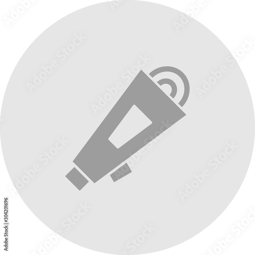 Loud speaker icon isolated on abstract background