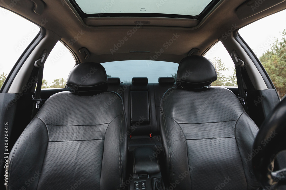 Car Interior Part Of Front Seats Close Stock Photo - Download Image Now -  Car, Car Interior, Indoors - iStock