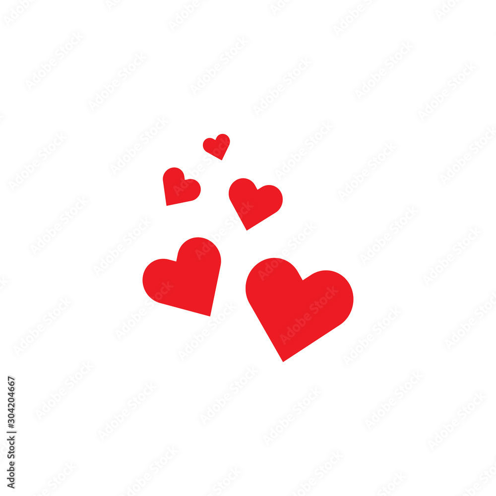 Hearts icon illustration isolated vector sign symbol Hearts icon illustration isolated vector sign symbol