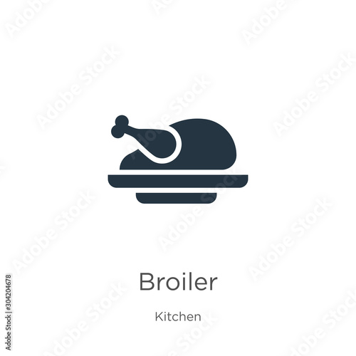 Broiler icon vector. Trendy flat broiler icon from kitchen collection isolated on white background. Vector illustration can be used for web and mobile graphic design, logo, eps10