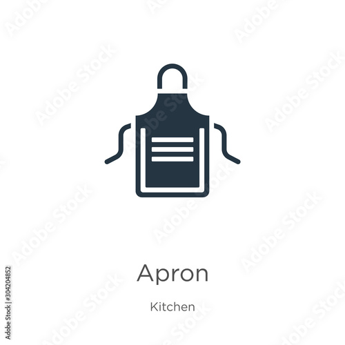 Apron icon vector. Trendy flat apron icon from kitchen collection isolated on white background. Vector illustration can be used for web and mobile graphic design, logo, eps10
