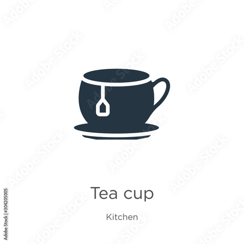 Tea cup icon vector. Trendy flat tea cup icon from kitchen collection isolated on white background. Vector illustration can be used for web and mobile graphic design, logo, eps10