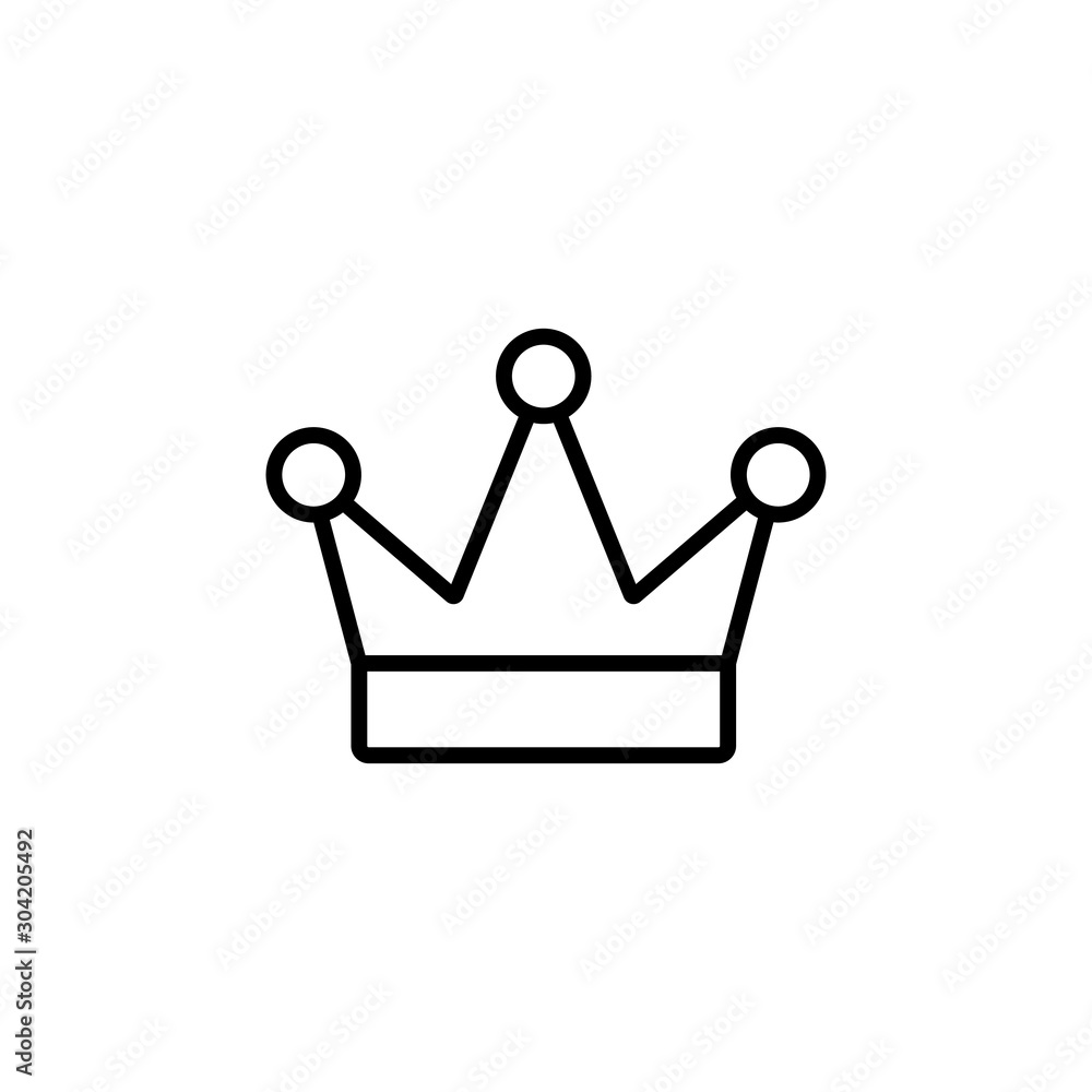 Crown outline icon for web and mobile Crown outline icon for web and mobile