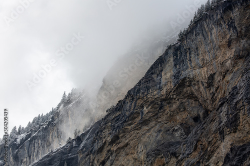 Raw and moody nature in Lauterbrunnen, Switzerland