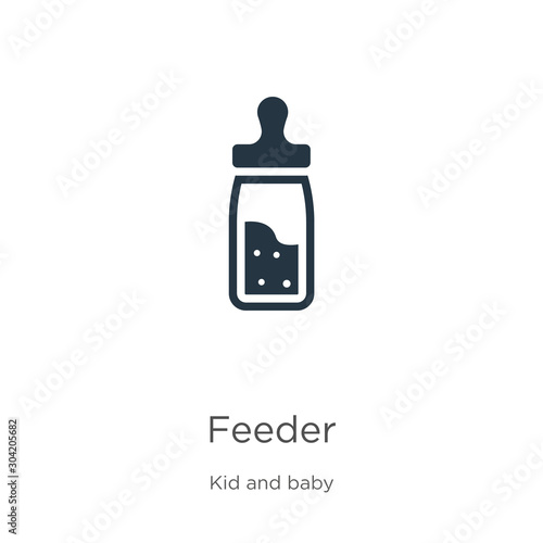 Feeder icon vector. Trendy flat feeder icon from kid and baby collection isolated on white background. Vector illustration can be used for web and mobile graphic design, logo, eps10