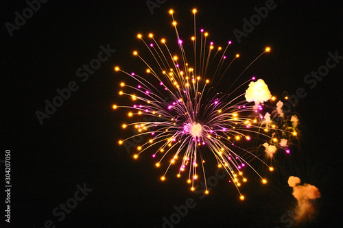Firework Pink And Orange