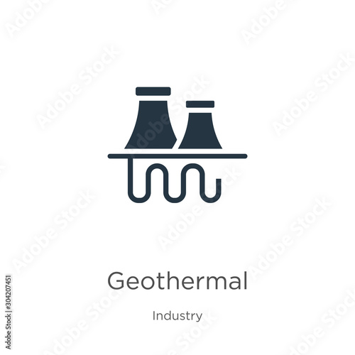 Geothermal icon vector. Trendy flat geothermal icon from industry collection isolated on white background. Vector illustration can be used for web and mobile graphic design, logo, eps10