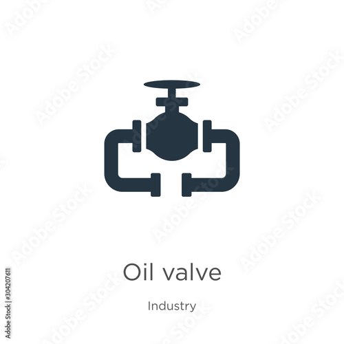 Oil valve icon vector. Trendy flat oil valve icon from industry collection isolated on white background. Vector illustration can be used for web and mobile graphic design, logo, eps10