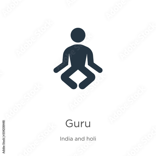 Guru icon vector. Trendy flat guru icon from india collection isolated on white background. Vector illustration can be used for web and mobile graphic design, logo, eps10