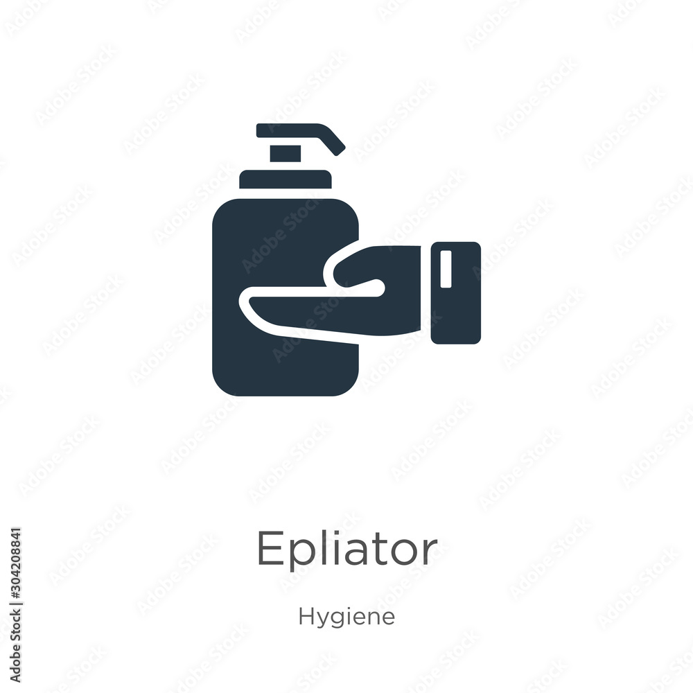 Epliator icon vector. Trendy flat epliator icon from hygiene collection isolated on white background. Vector illustration can be used for web and mobile graphic design, logo, eps10 Epliator icon vector. Trendy flat epliator icon from hygiene collection isolated on white background. Vector illustration can be used for web and mobile graphic design, logo, eps10