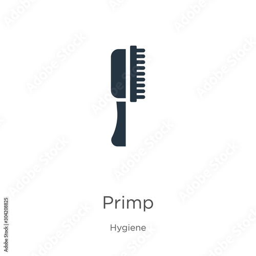 Primp icon vector. Trendy flat primp icon from hygiene collection isolated on white background. Vector illustration can be used for web and mobile graphic design, logo, eps10
