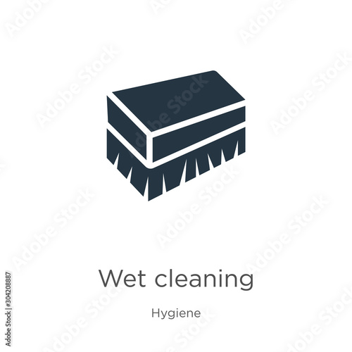 Wet cleaning icon vector. Trendy flat wet cleaning icon from hygiene collection isolated on white background. Vector illustration can be used for web and mobile graphic design, logo, eps10