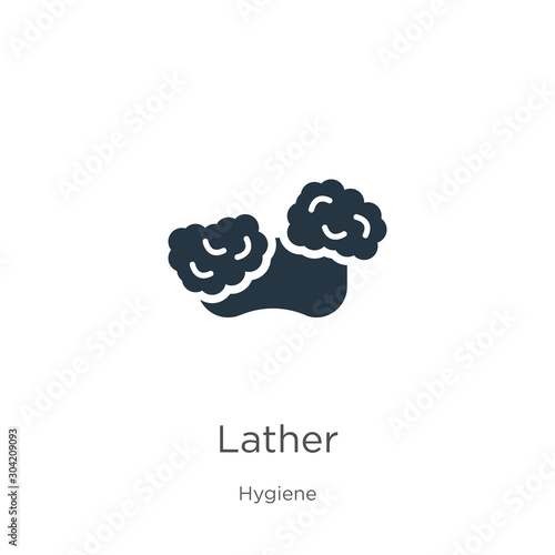 Lather icon vector. Trendy flat lather icon from hygiene collection isolated on white background. Vector illustration can be used for web and mobile graphic design, logo, eps10