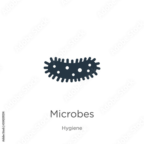 Microbes icon vector. Trendy flat microbes icon from hygiene collection isolated on white background. Vector illustration can be used for web and mobile graphic design, logo, eps10
