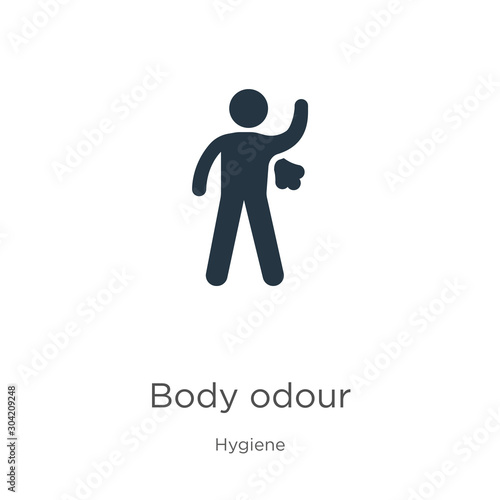 Body odour icon vector. Trendy flat body odour icon from hygiene collection isolated on white background. Vector illustration can be used for web and mobile graphic design, logo, eps10