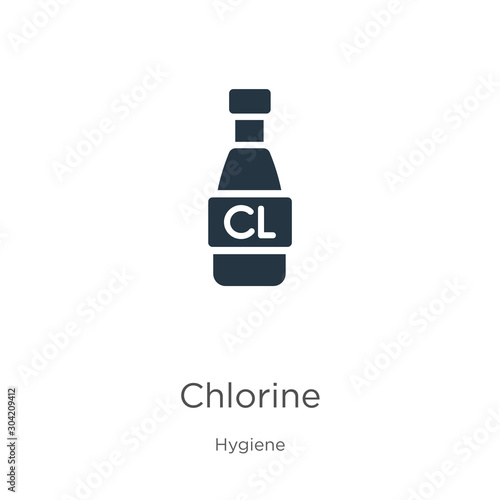 Chlorine icon vector. Trendy flat chlorine icon from hygiene collection isolated on white background. Vector illustration can be used for web and mobile graphic design, logo, eps10